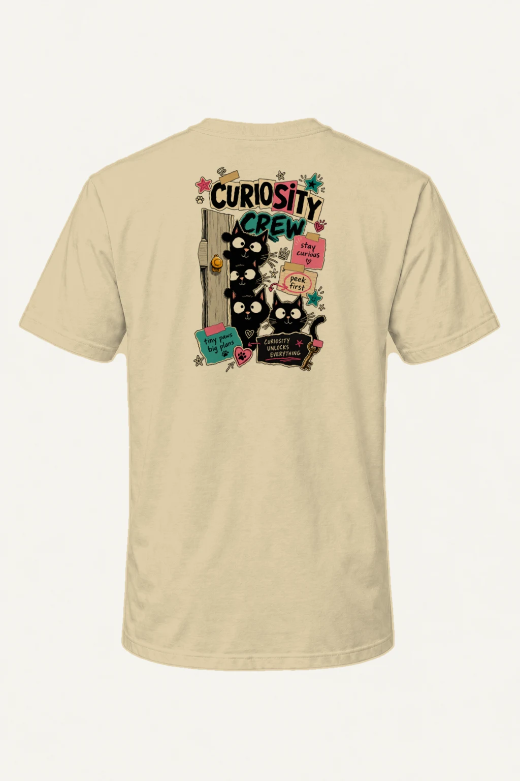 "Curiosity Crew" Heavyweight Unisex Crewneck T-shirt | Gildan 5000