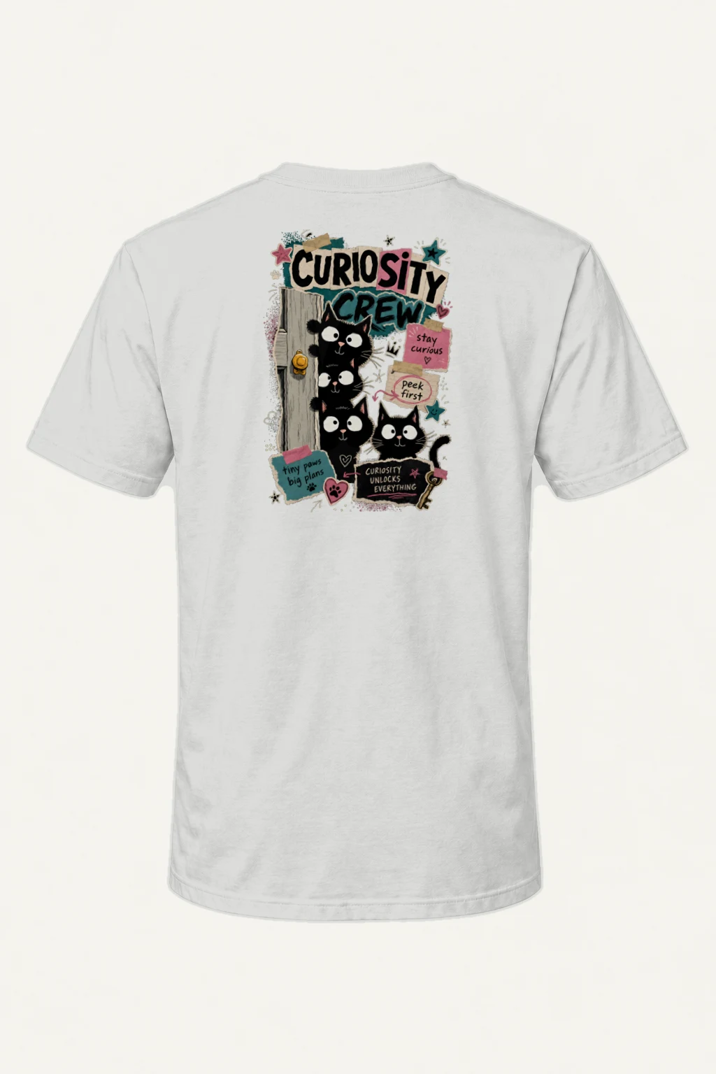 "Curiosity Crew" Heavyweight Unisex Crewneck T-shirt | Gildan 5000