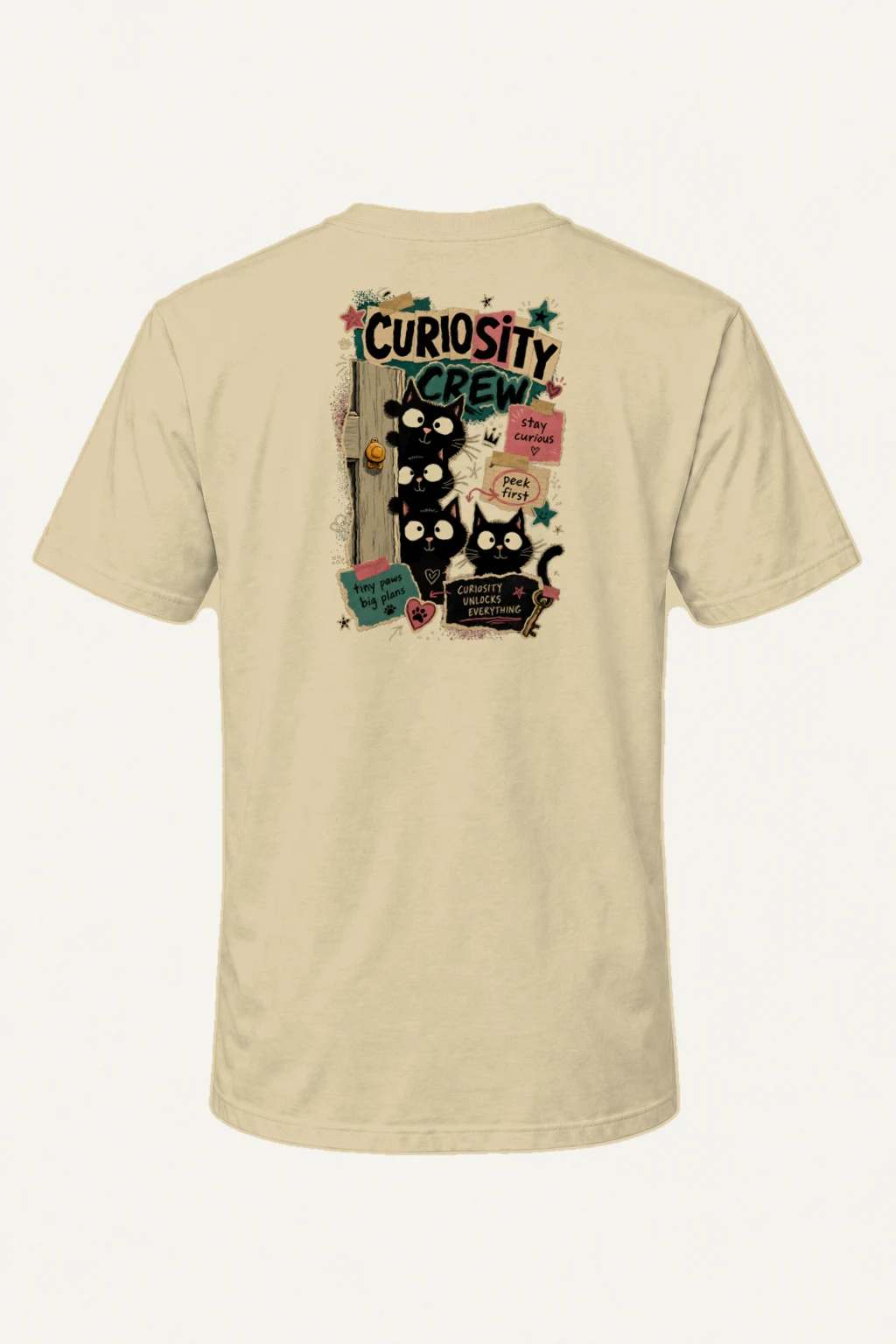"Curiosity Crew" Heavyweight Unisex Crewneck T-shirt | Gildan 5000