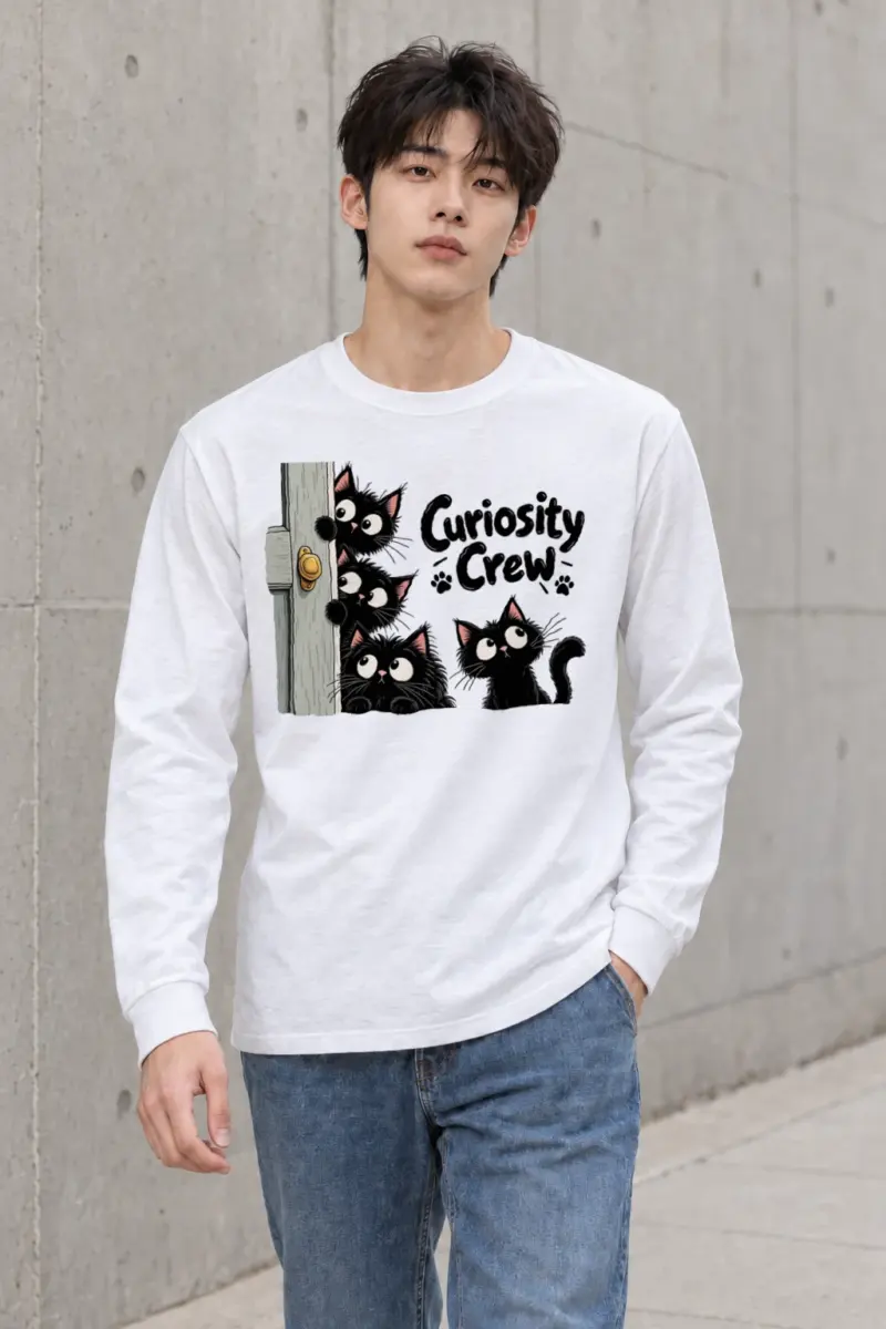 "Curiosity Crew" Unisex Longsleeve T-shirt | Gildan 2400