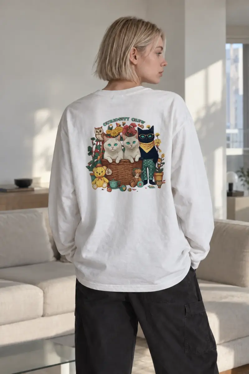 "Curiosity Crew" Unisex Longsleeve T-shirt | Gildan 2400