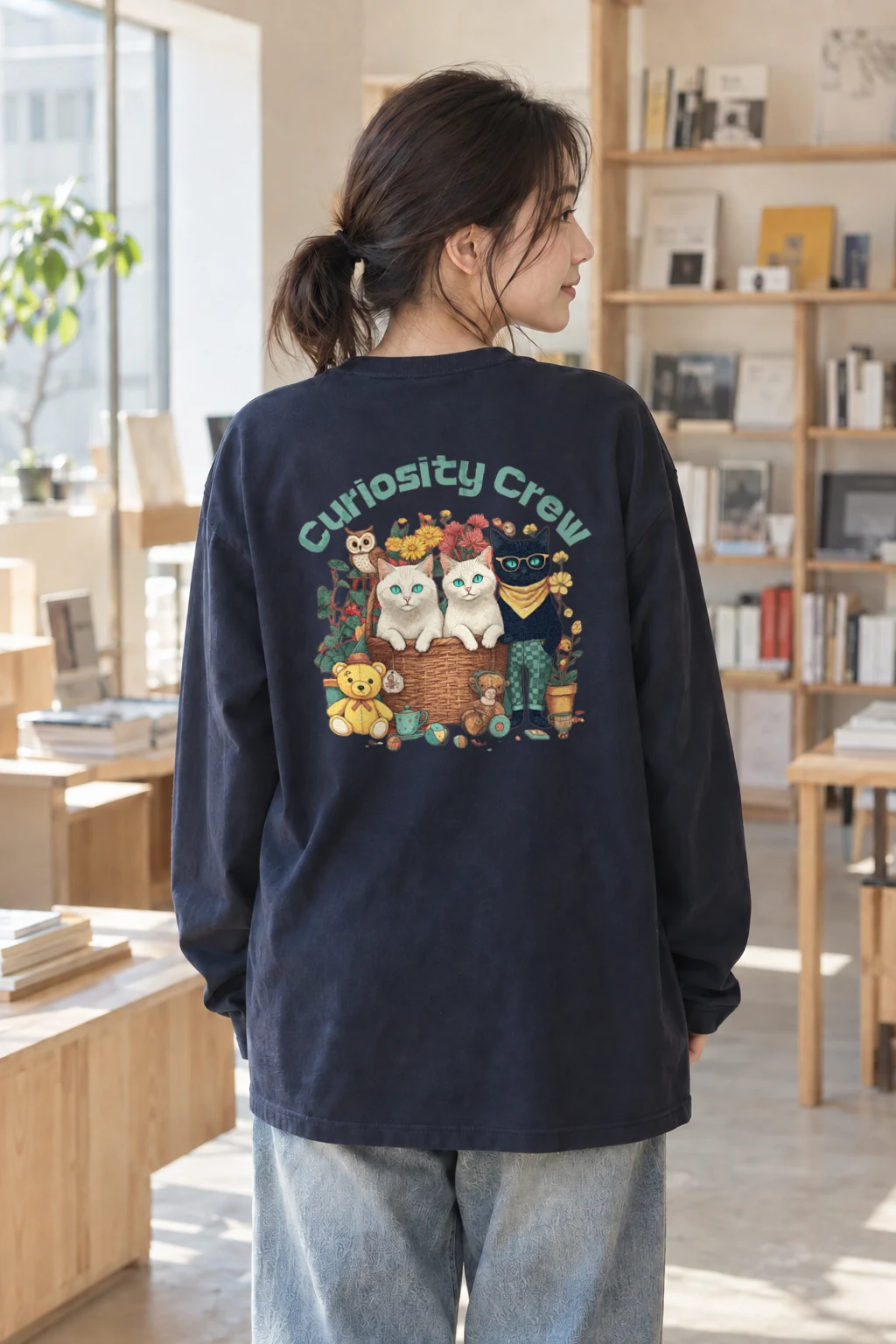 "Curiosity Crew" Unisex Longsleeve T-shirt | Gildan 2400