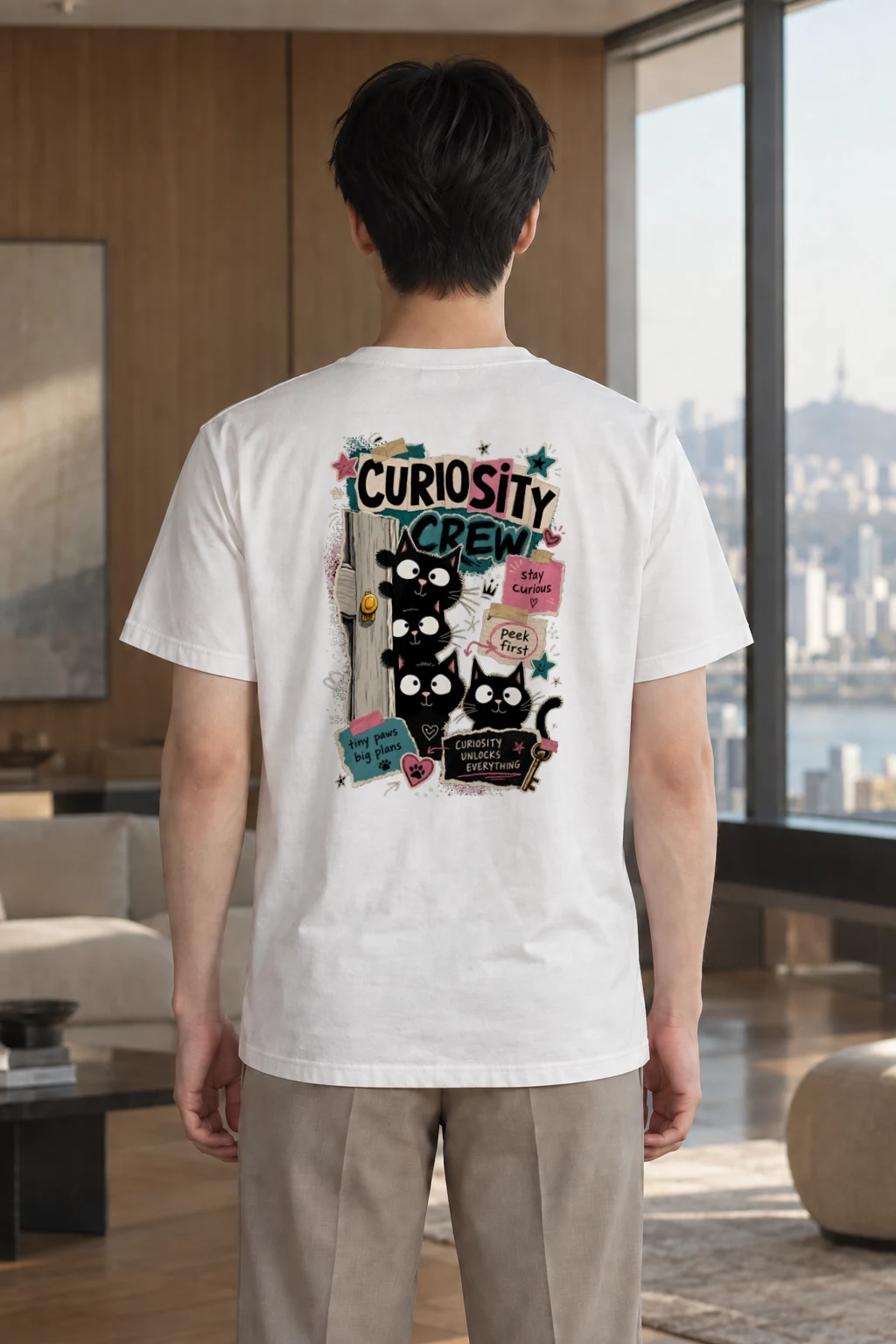 "Curiosity Unlocks Everything" Heavyweight Unisex Crewneck T-shirt | Gildan 5000