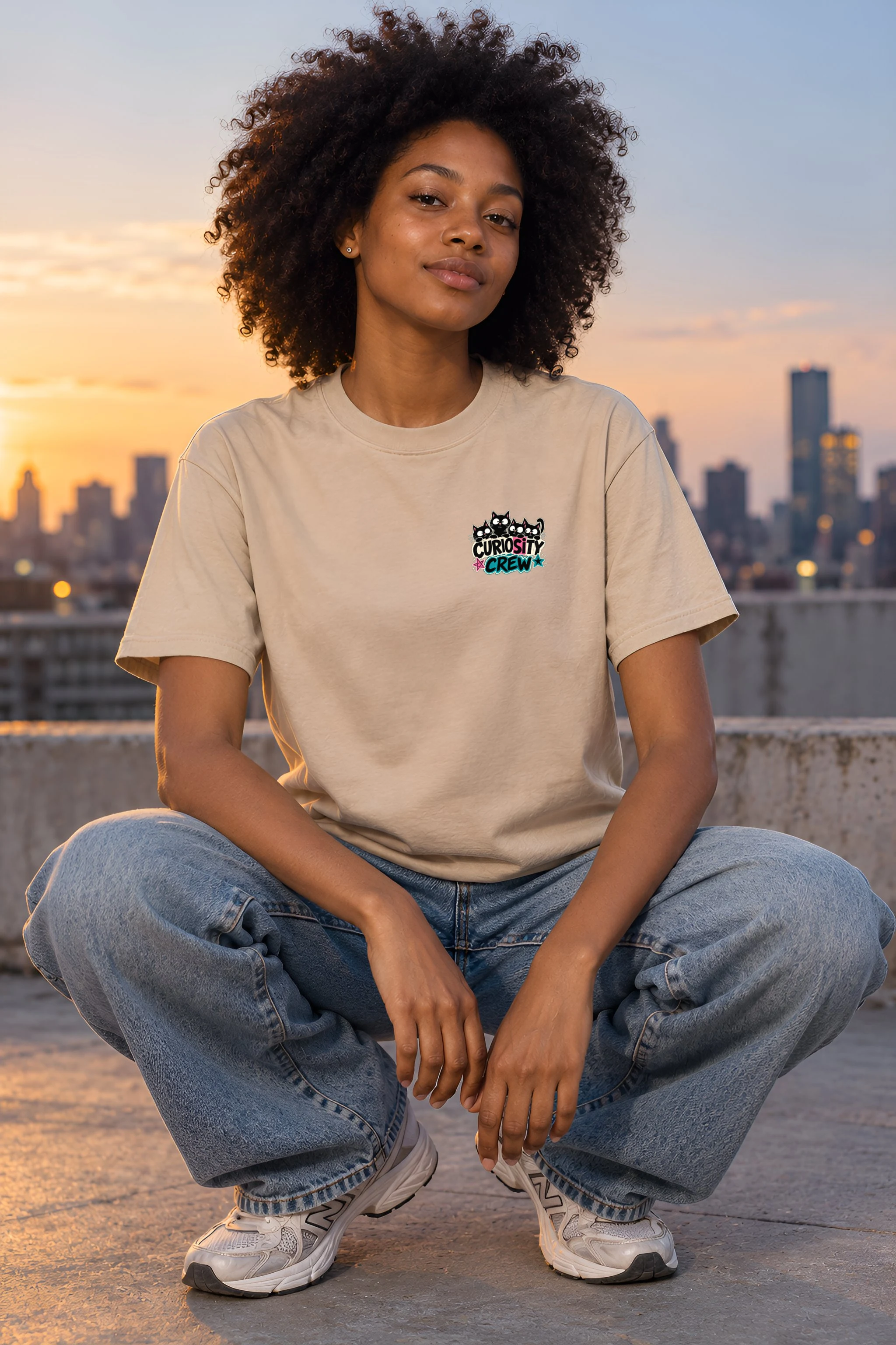 "Curiosity Unlocks Everything" Heavyweight Unisex Crewneck T-shirt