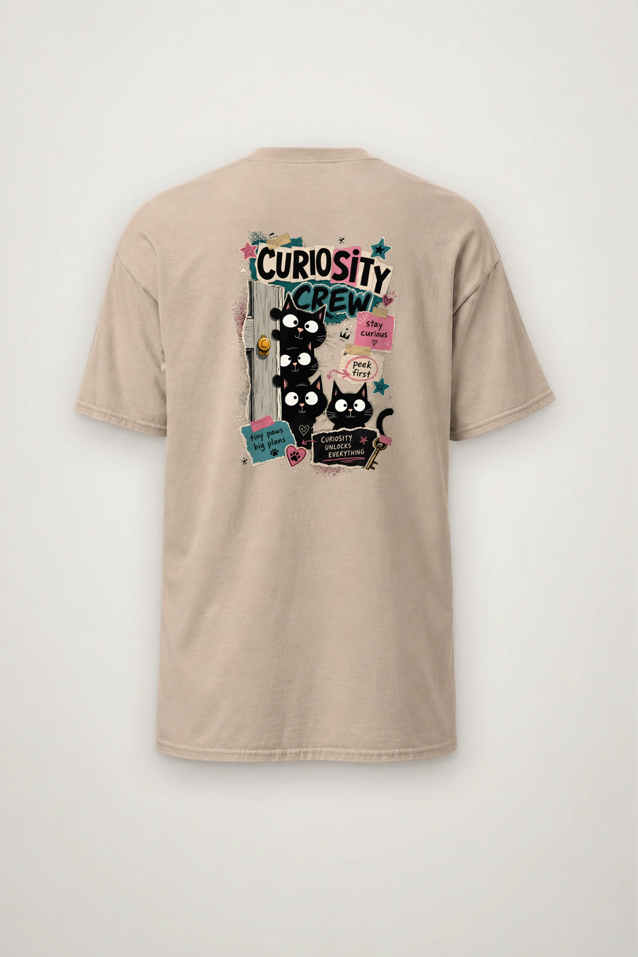 "Curiosity Unlocks Everything" Heavyweight Unisex Crewneck T-shirt