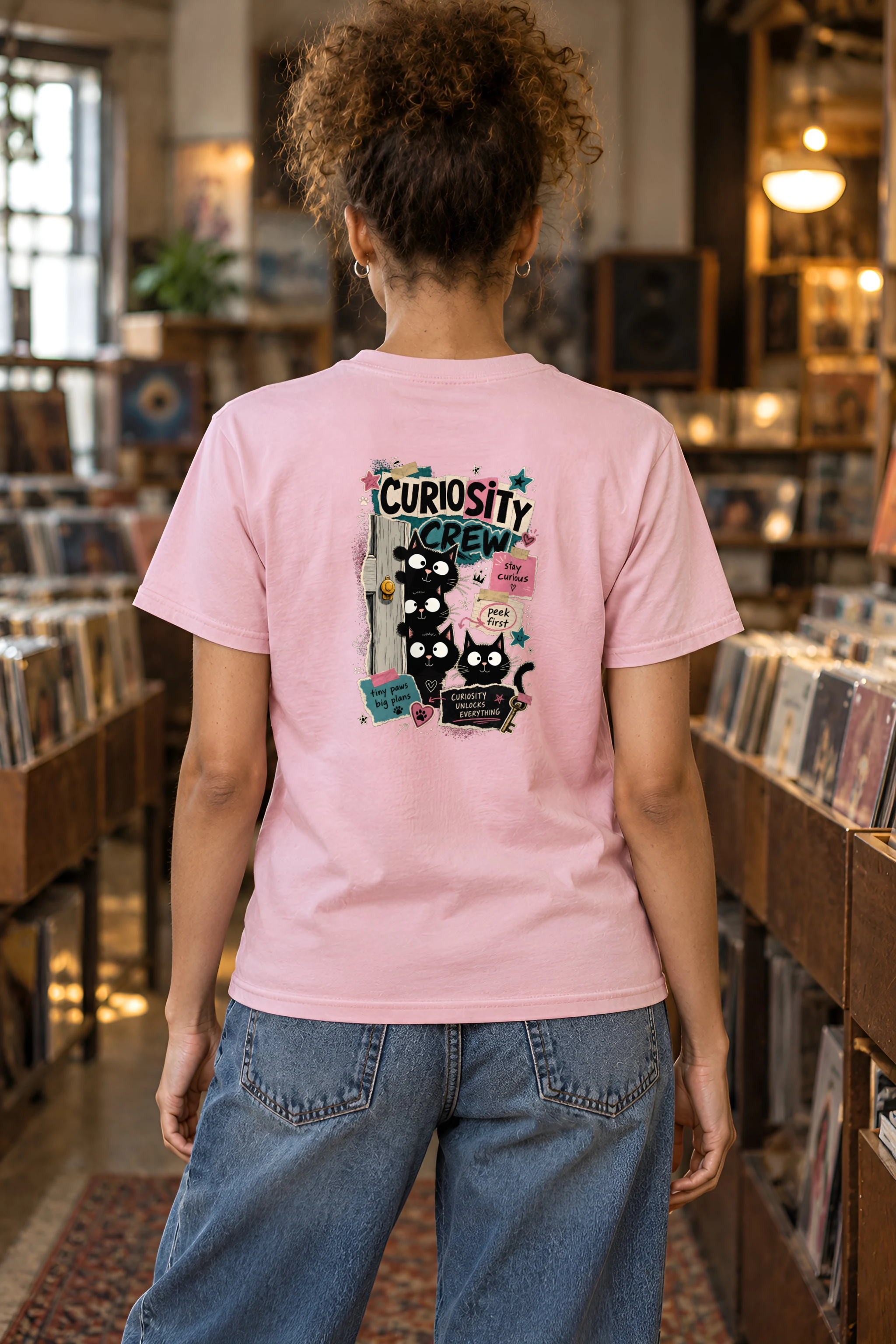 "Curiosity Unlocks Everything" Heavyweight Unisex Crewneck T-shirt