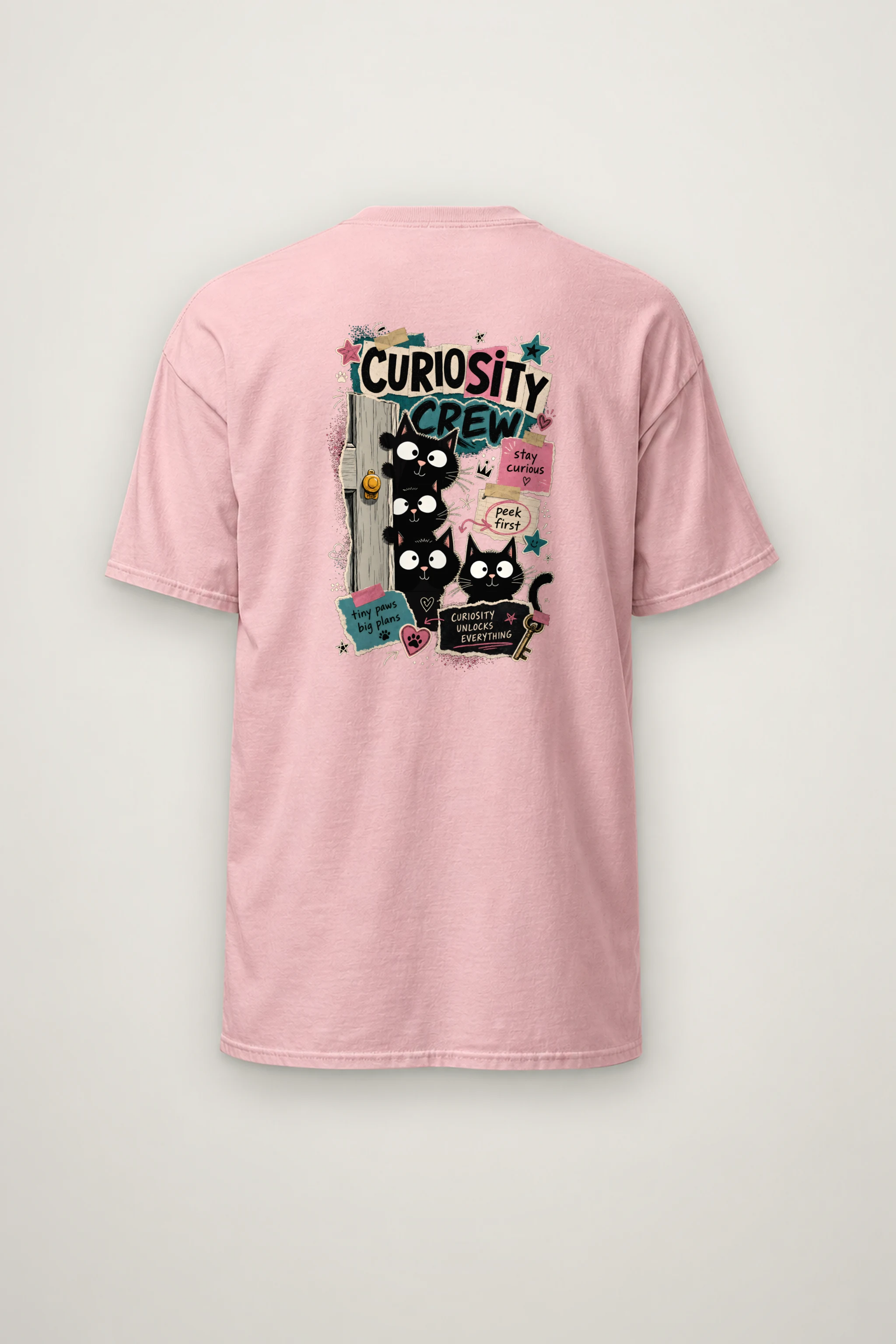 "Curiosity Unlocks Everything" Heavyweight Unisex Crewneck T-shirt