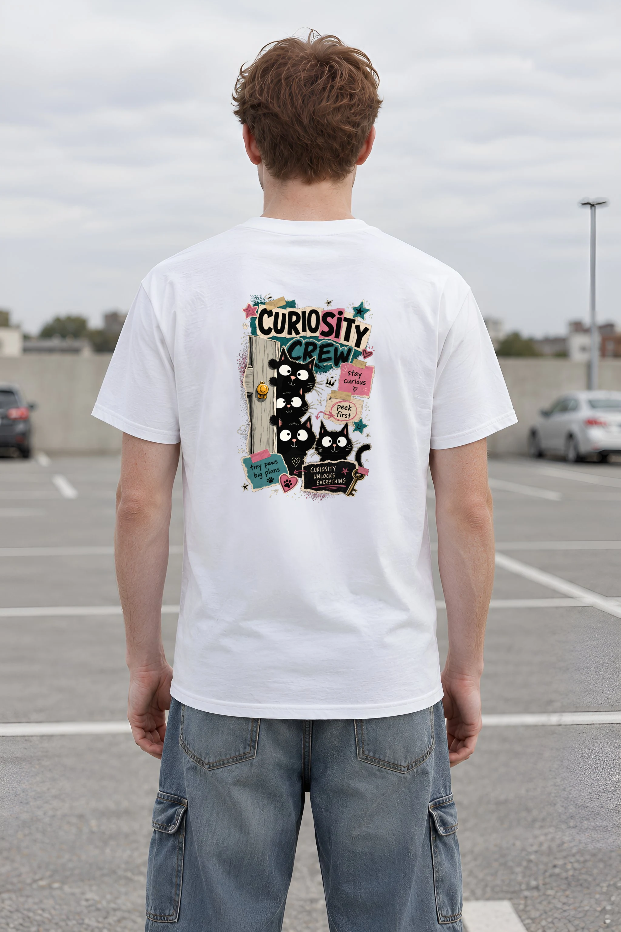 "Curiosity Unlocks Everything" Heavyweight Unisex Crewneck T-shirt