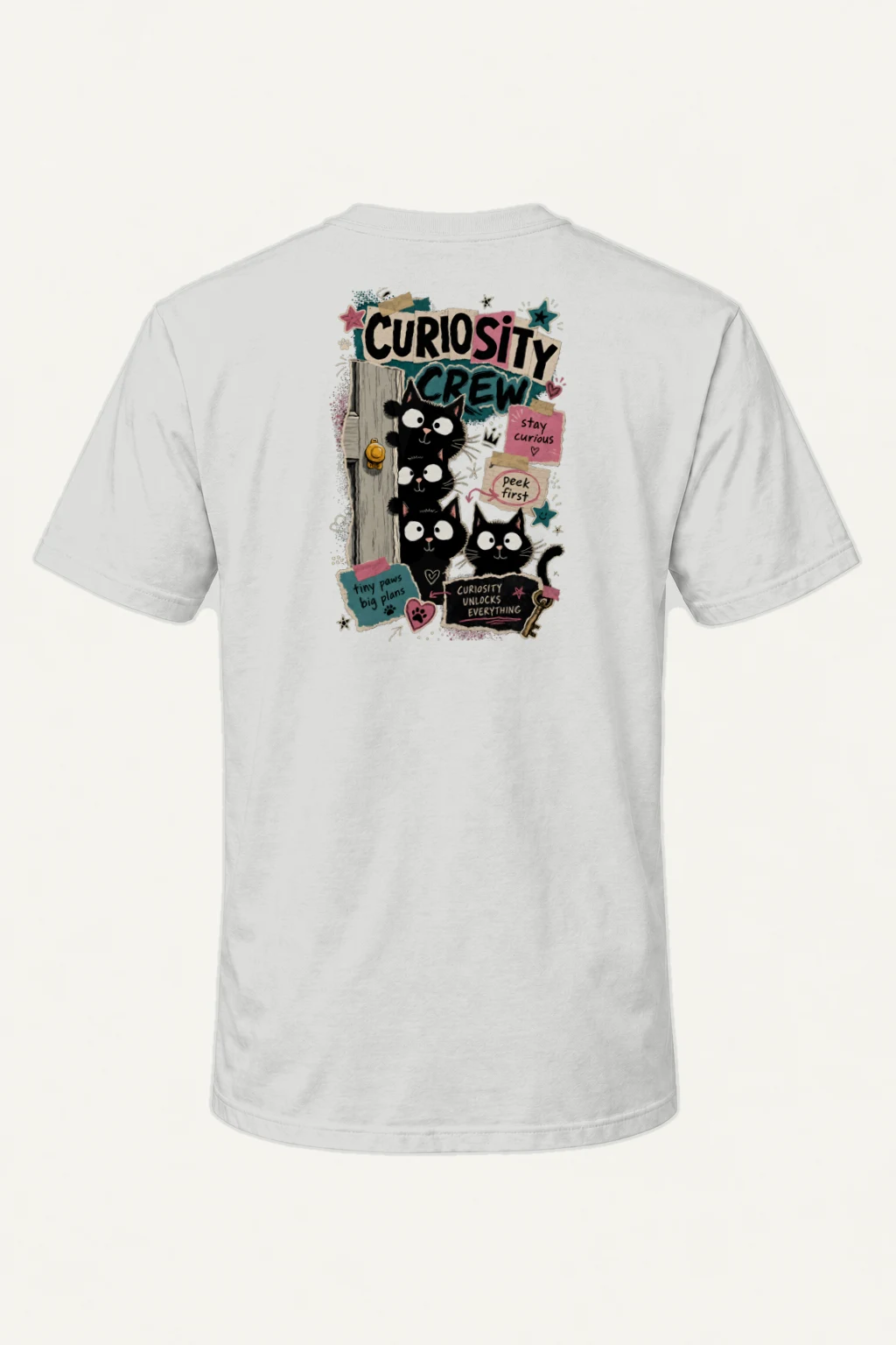 "Curiosity Unlocks Everything" Heavyweight Unisex Crewneck T-shirt | Gildan 5000
