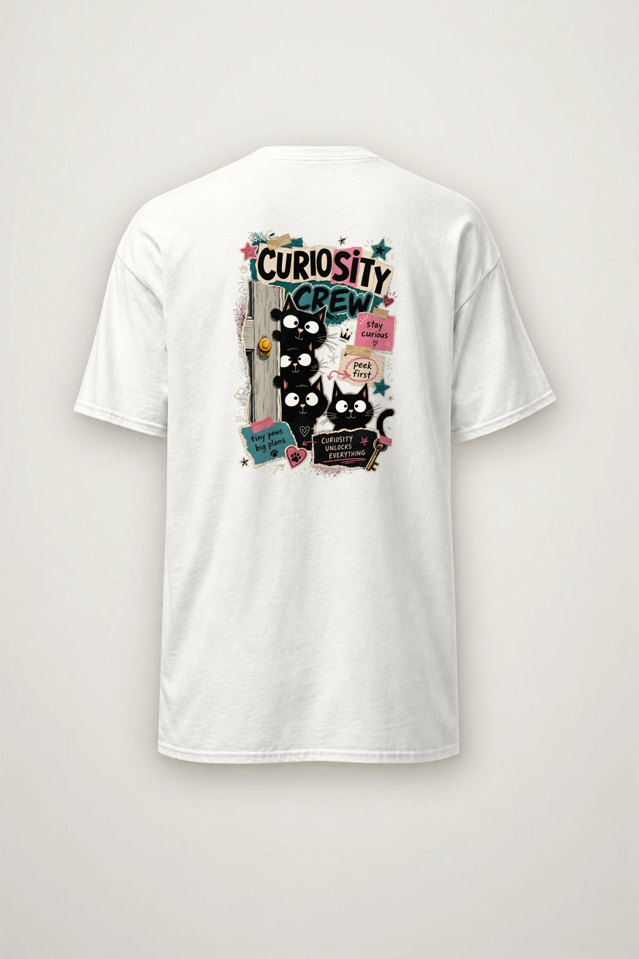 "Curiosity Unlocks Everything" Heavyweight Unisex Crewneck T-shirt