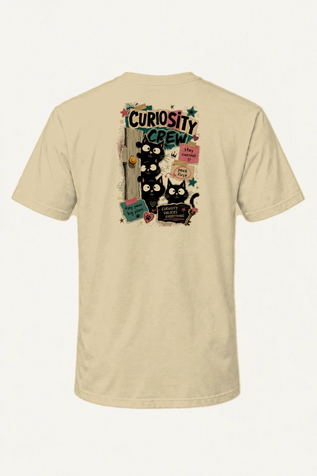 "Curiosity Unlocks Everything" Heavyweight Unisex Crewneck T-shirt | Gildan 5000