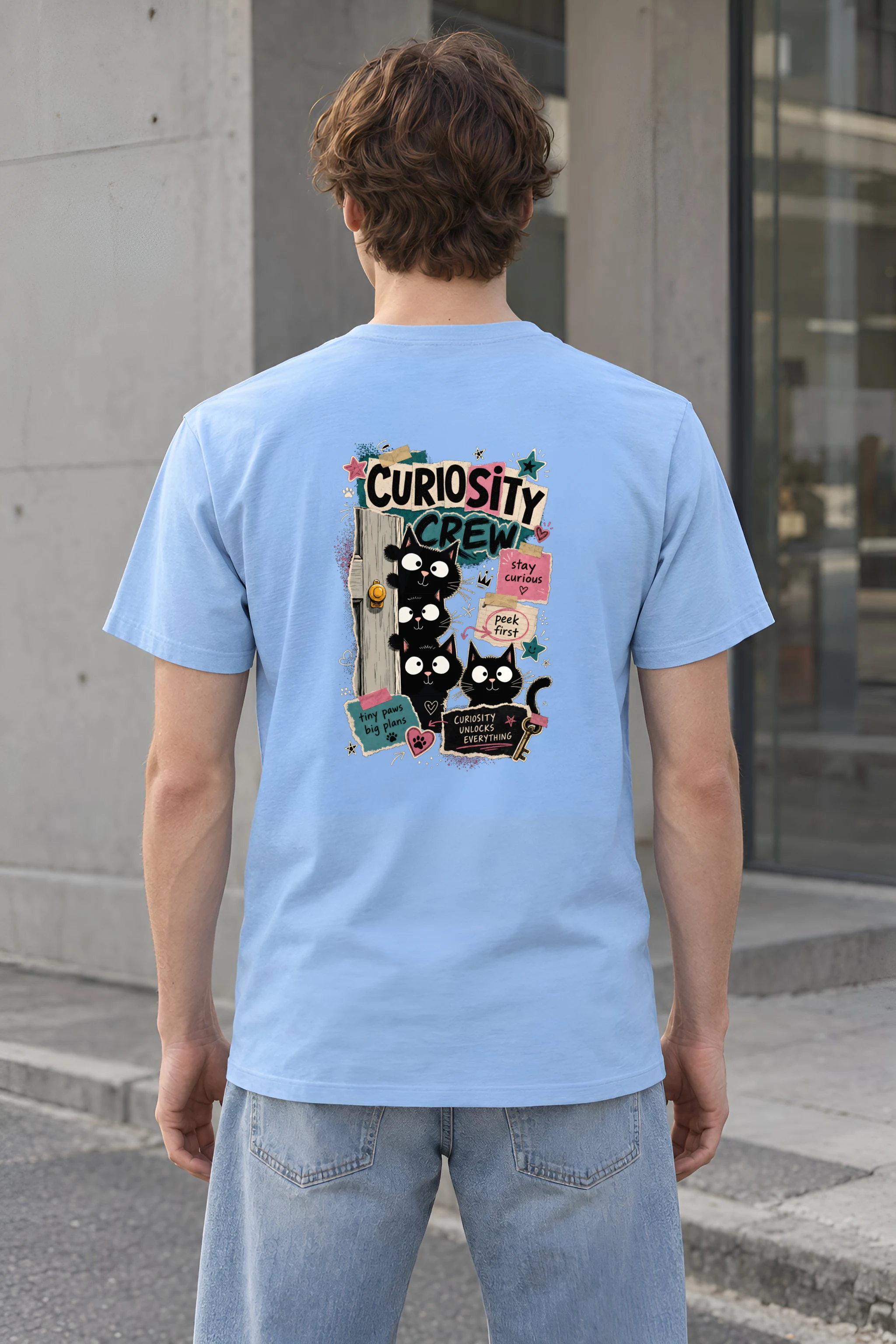 "Curiosity Unlocks Everything" Heavyweight Unisex Crewneck T-shirt