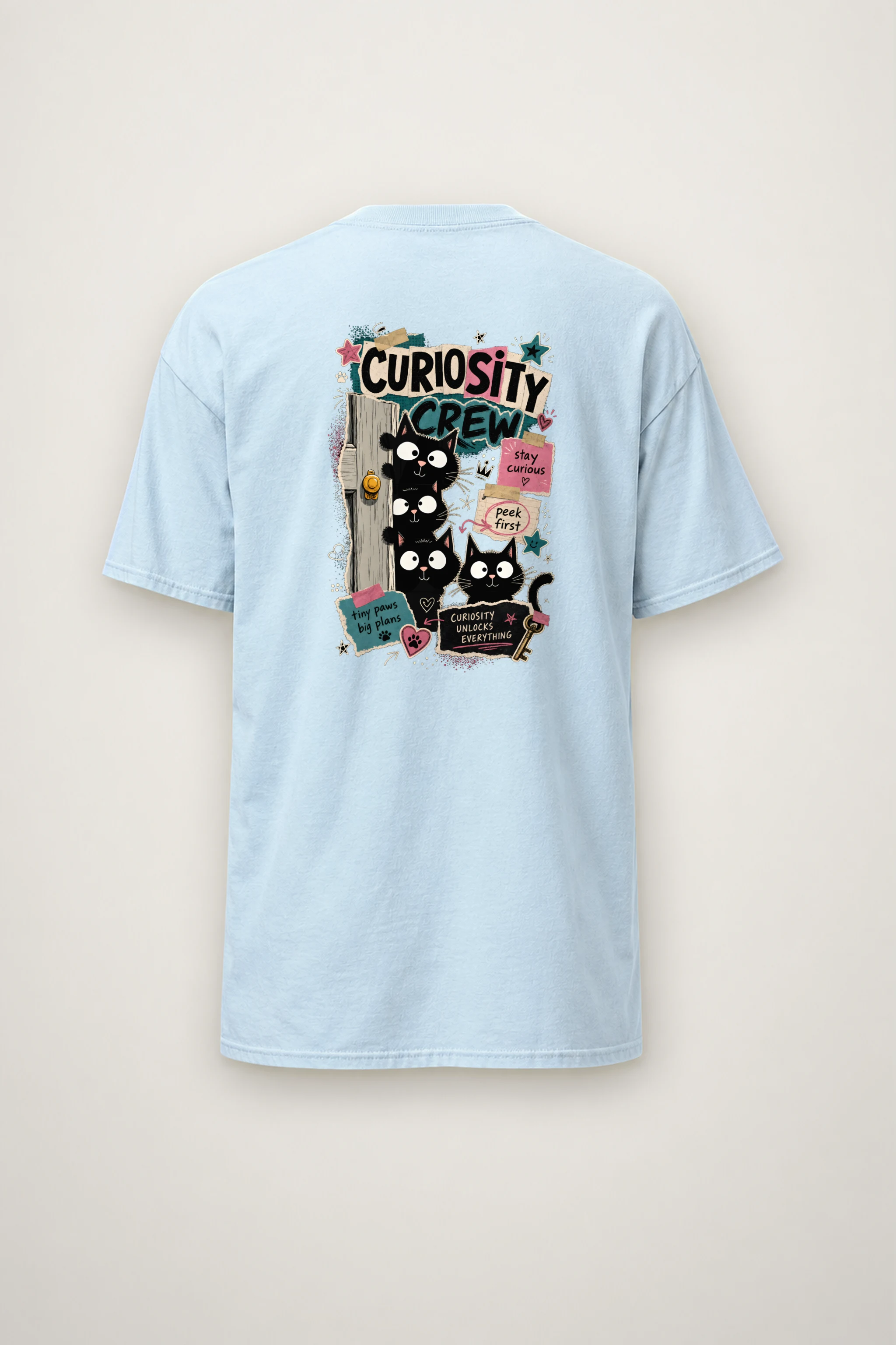 "Curiosity Unlocks Everything" Heavyweight Unisex Crewneck T-shirt