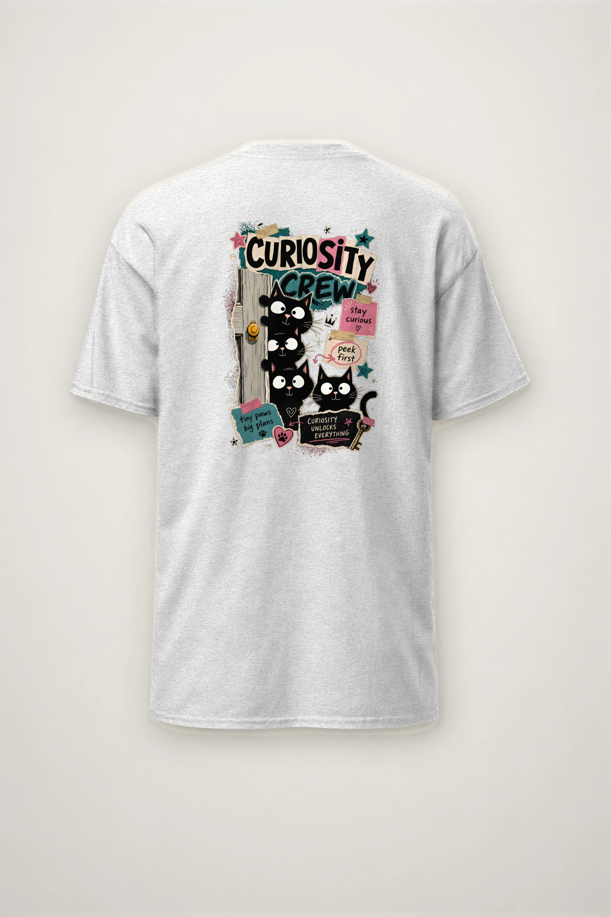 "Curiosity Unlocks Everything" Heavyweight Unisex Crewneck T-shirt