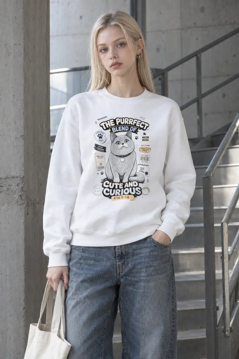 "Curious By Nature" Heavy Blend Unisex Crewneck Sweatshirt