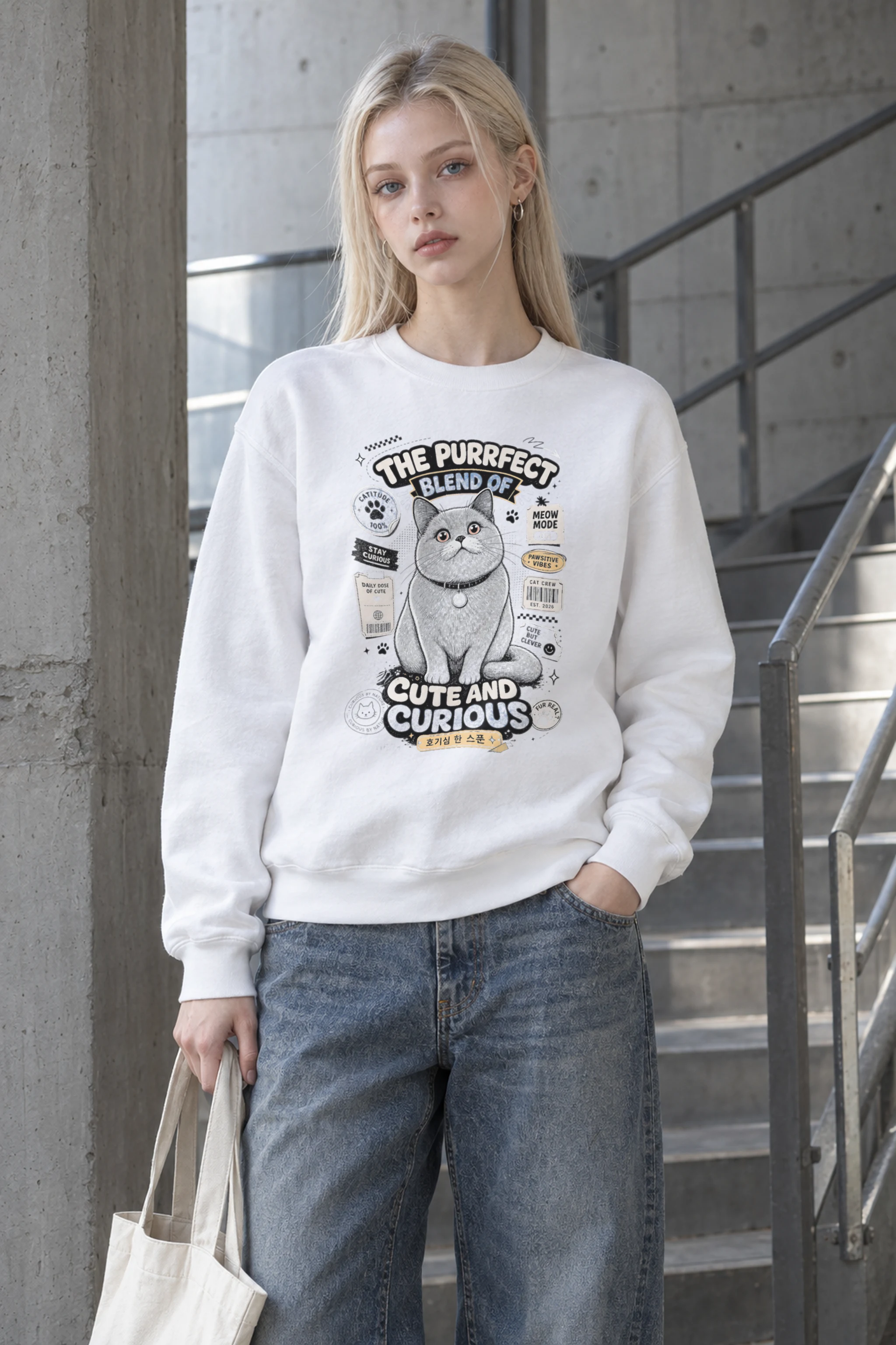 "Curious By Nature" Heavy Blend Unisex Crewneck Sweatshirt