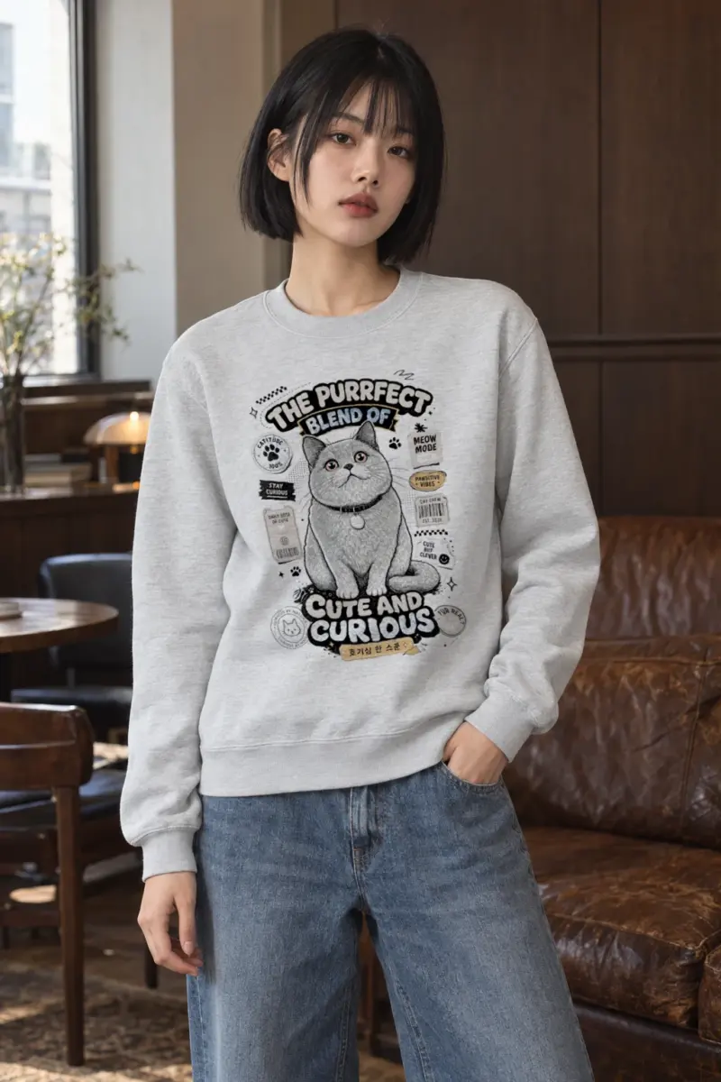 "Curious By Nature" Heavy Blend Unisex Crewneck Sweatshirt