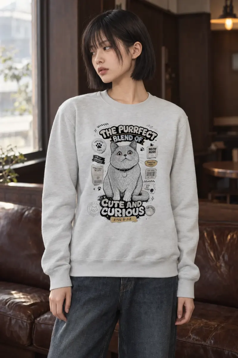 "Curious By Nature" Heavy Blend Unisex Crewneck Sweatshirt
