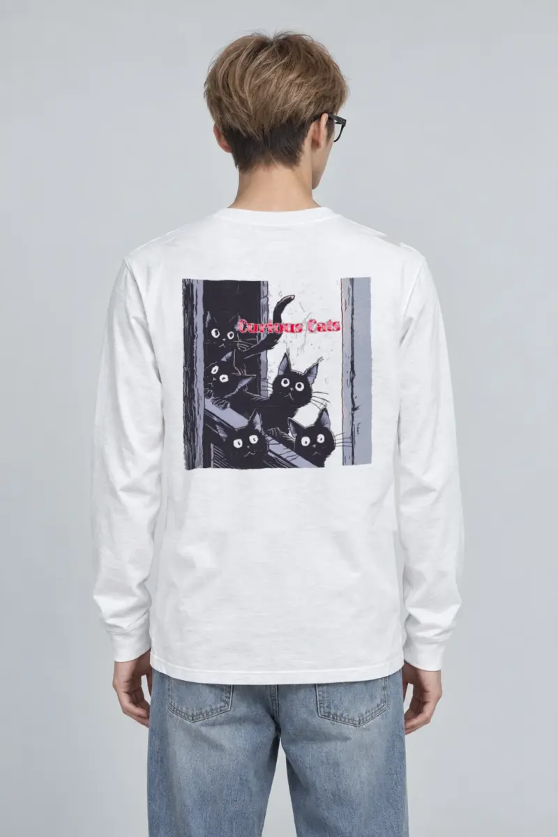 "Curious Cats" Unisex Longsleeve T-shirt