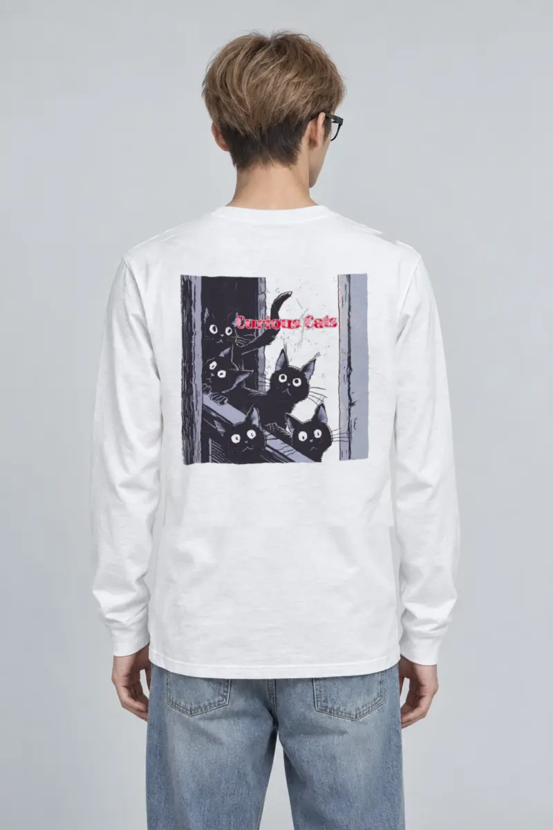 "Curious Cats" Unisex Longsleeve T-shirt