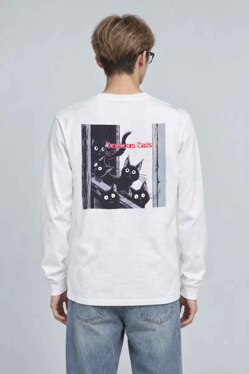 "Curious Cats" Unisex Longsleeve T-shirt