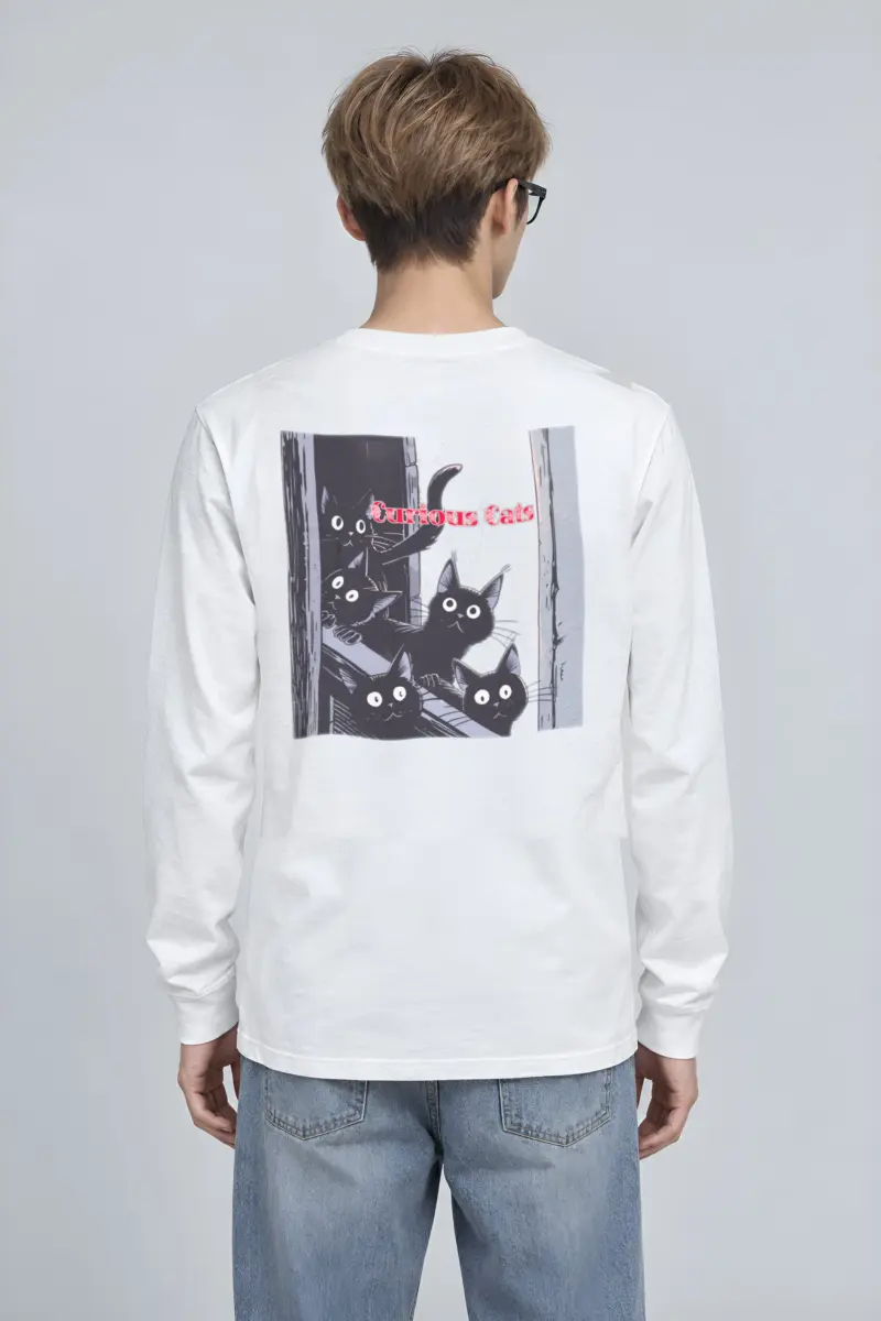 "Curious Cats" Unisex Longsleeve T-shirt