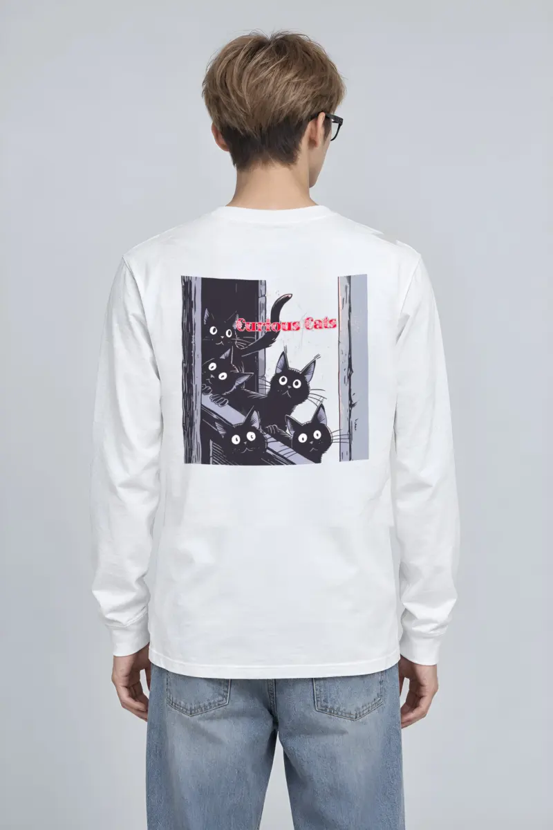 "Curious Cats" Unisex Longsleeve T-shirt