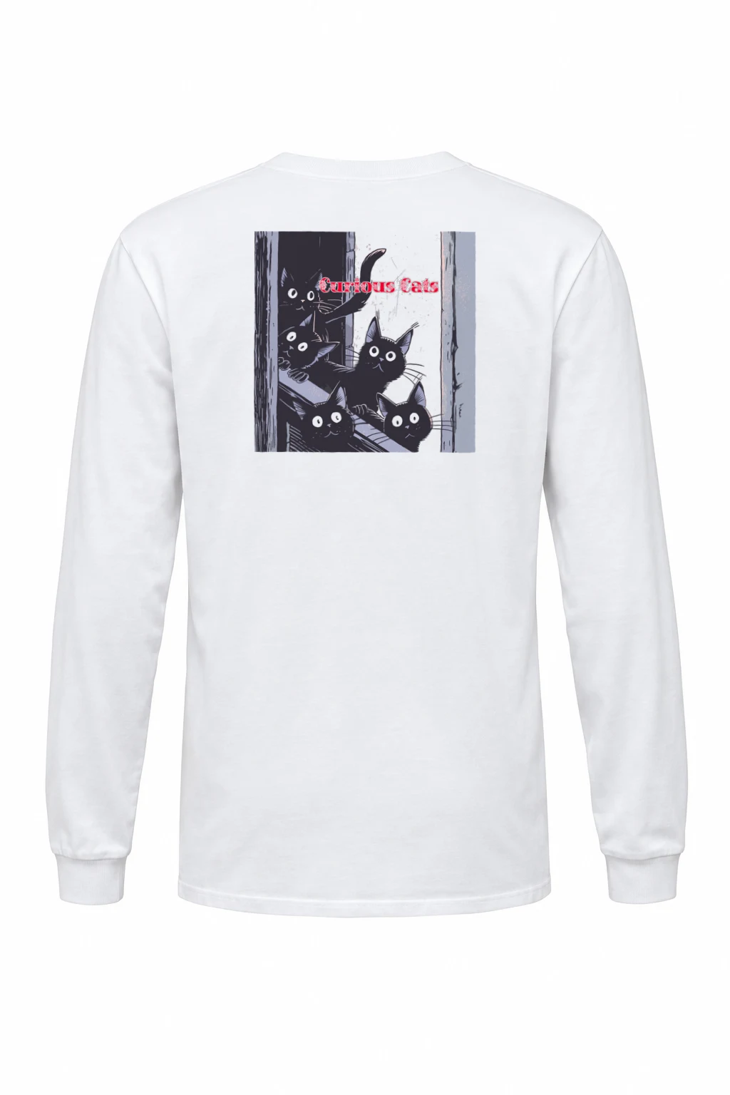 "Curious Cats" Unisex Longsleeve T-shirt | Gildan 2400
