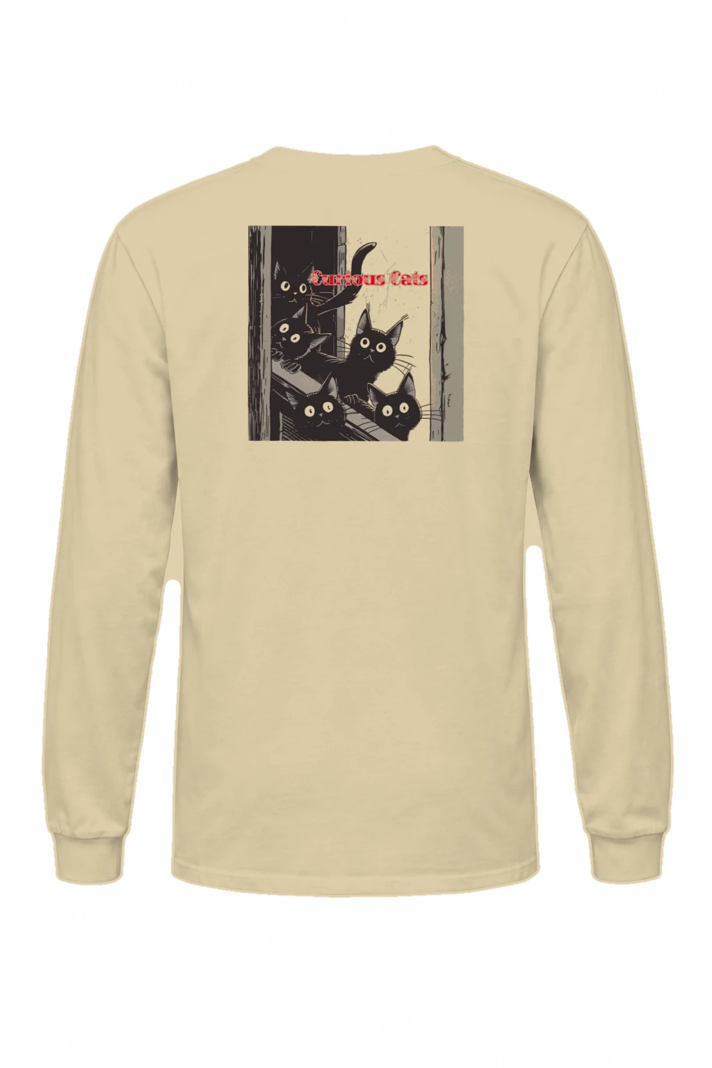 "Curious Cats" Unisex Longsleeve T-shirt | Gildan 2400