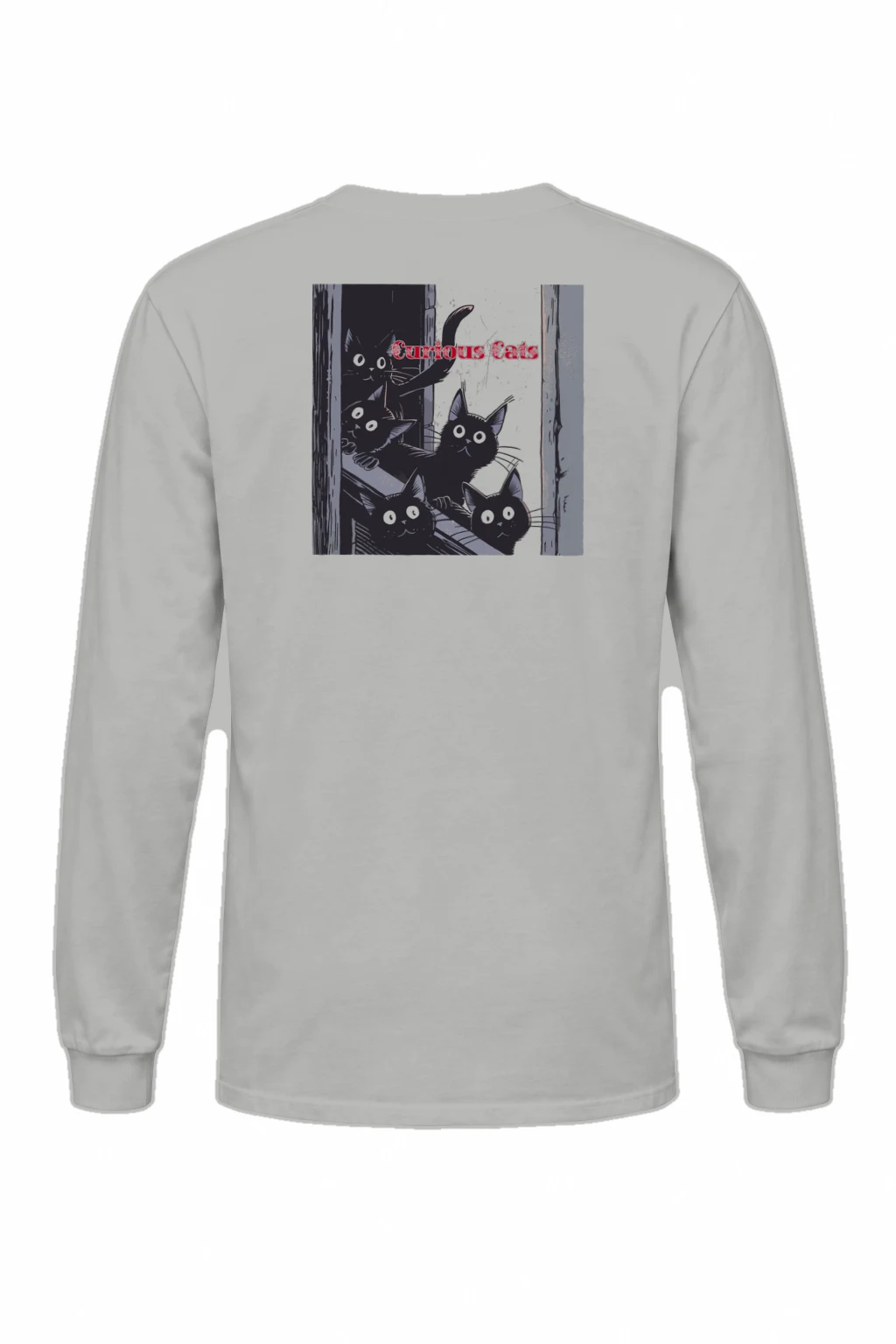 "Curious Cats" Unisex Longsleeve T-shirt | Gildan 2400