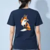 "Curled Fox" Heavyweight Unisex Crewneck T-shirt