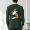 "Curled Fox" Unisex Longsleeve T-shirt