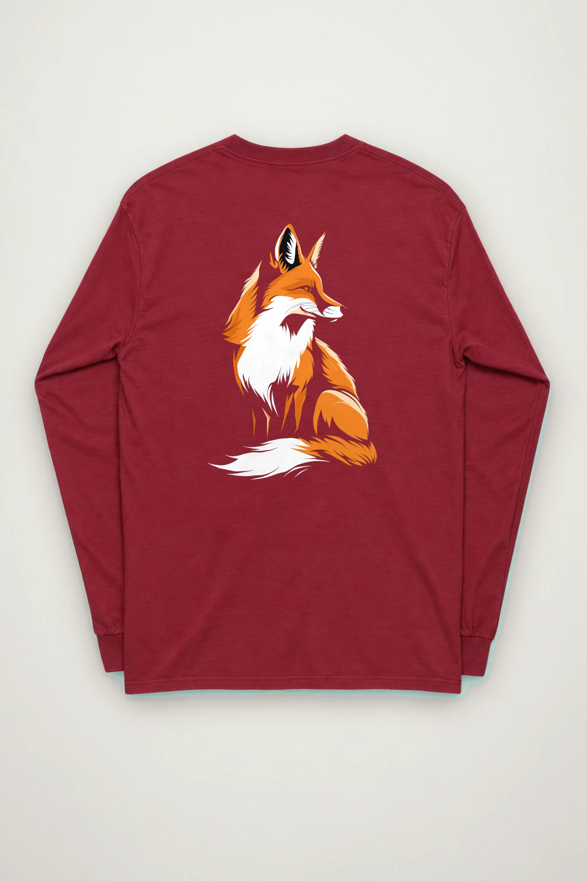 "Curled Fox" Unisex Longsleeve T-shirt