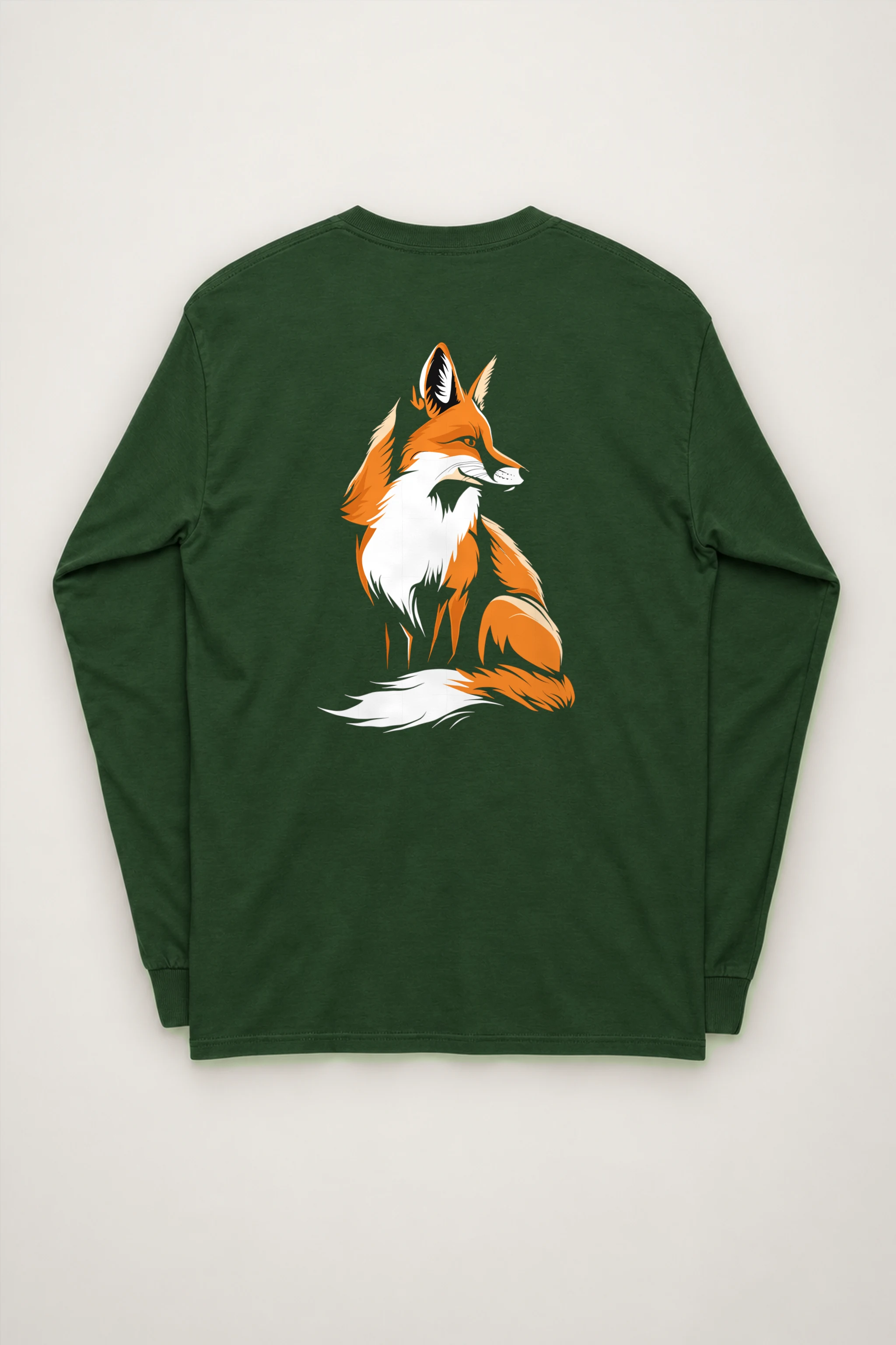 "Curled Fox" Unisex Longsleeve T-shirt