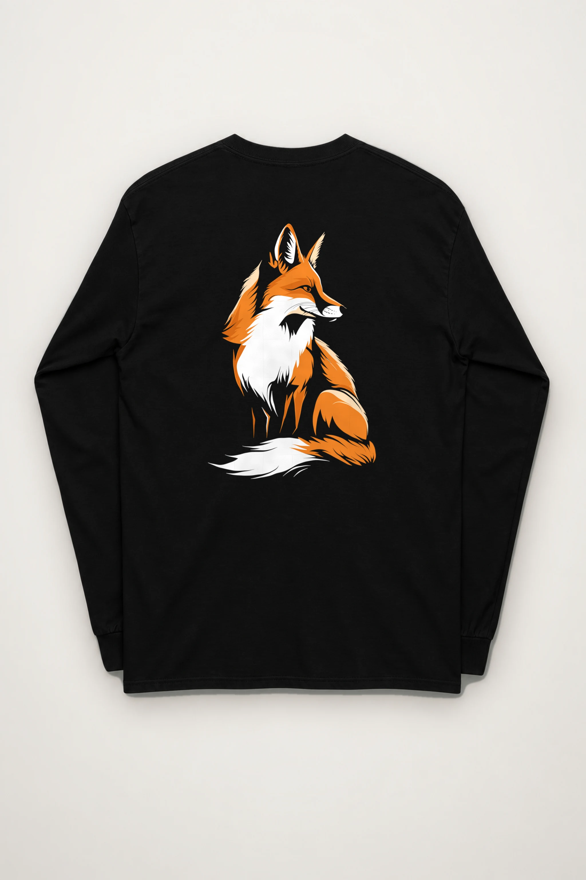 "Curled Fox" Unisex Longsleeve T-shirt