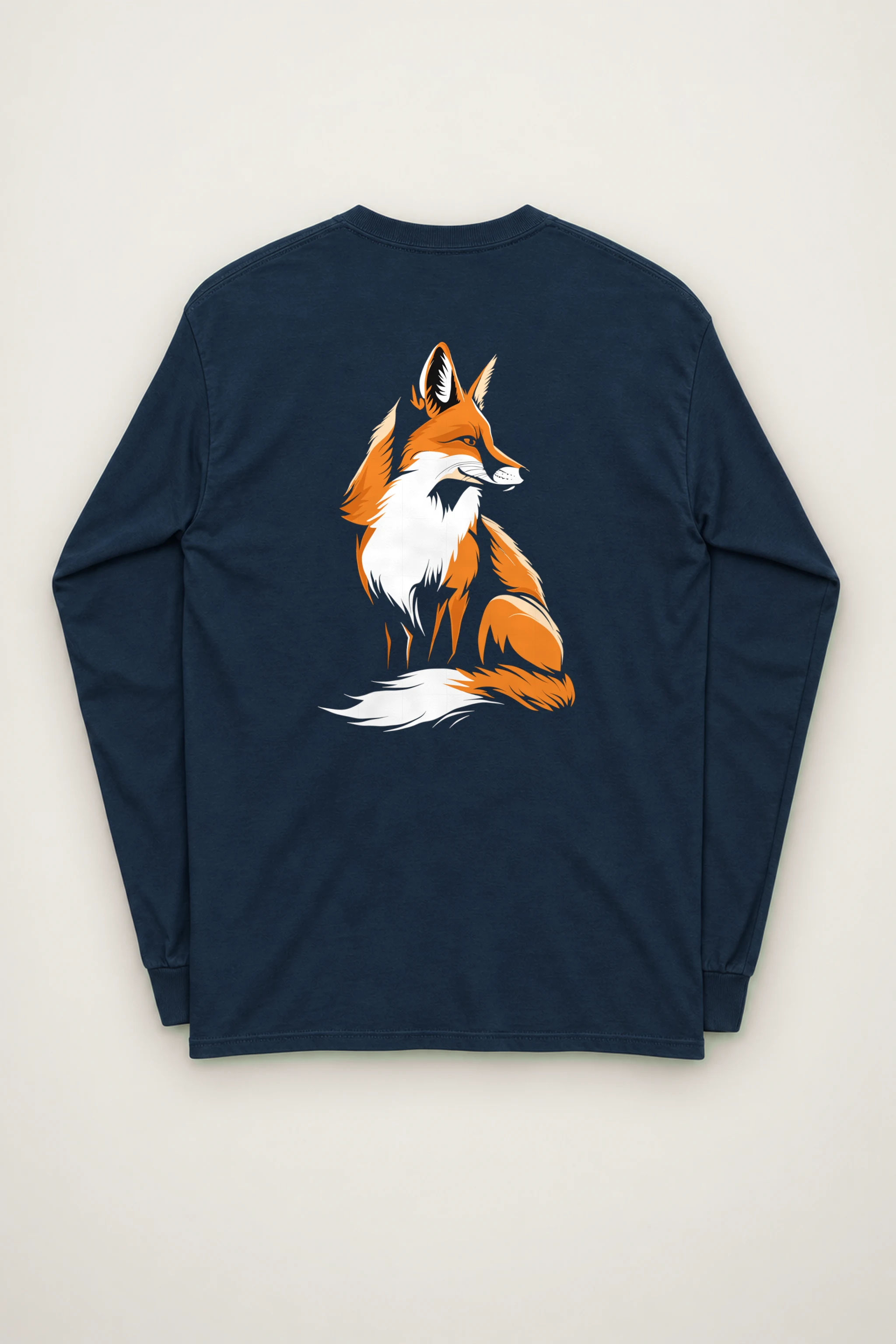 "Curled Fox" Unisex Longsleeve T-shirt