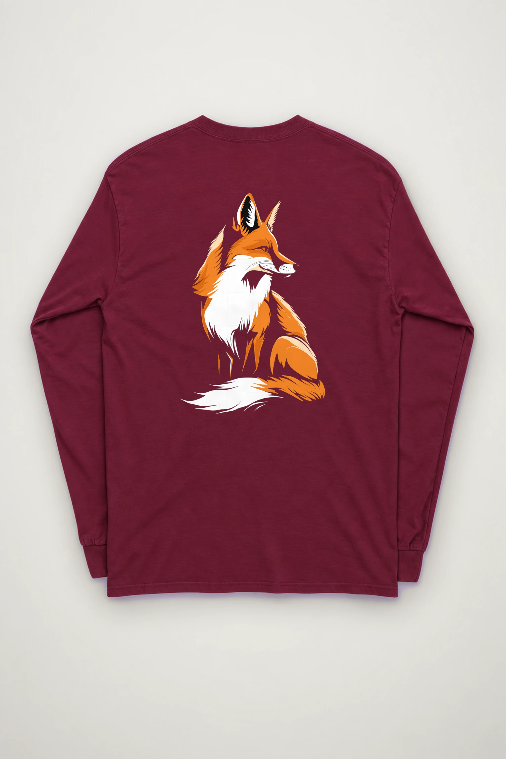 "Curled Fox" Unisex Longsleeve T-shirt