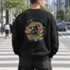 "Custom Garage Motorcycle" Heavy Blend Unisex Crewneck Sweatshirt | Gildan 18000