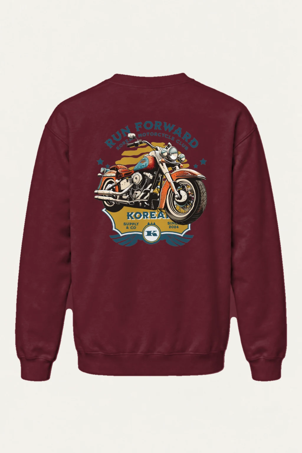 "Custom Garage Motorcycle" Heavy Blend Unisex Crewneck Sweatshirt | Gildan 18000