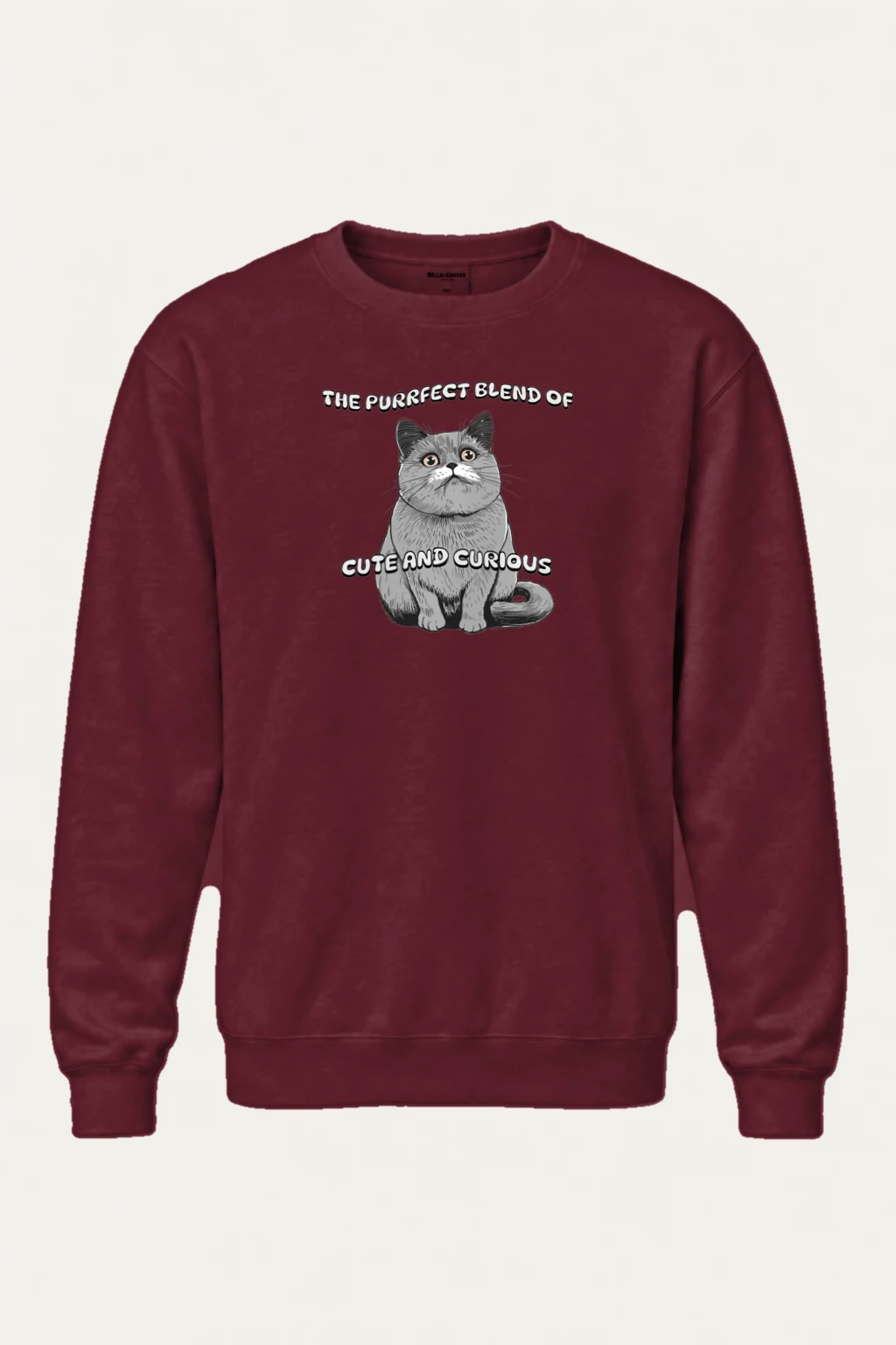 "Cute And Curious" Heavy Blend Unisex Crewneck Sweatshirt | Gildan 18000
