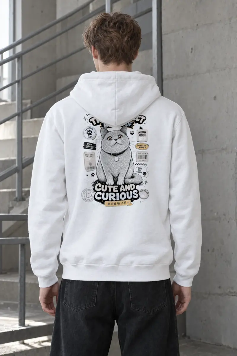 "Cute And Curious" Heavy Blend Unisex Pullover Hoodie