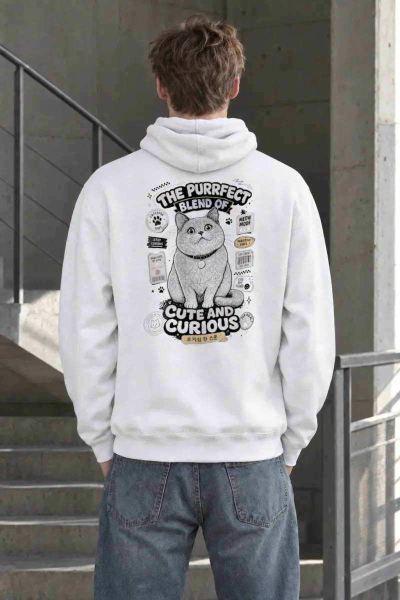 "Cute And Curious" Heavy Blend Unisex Pullover Hoodie
