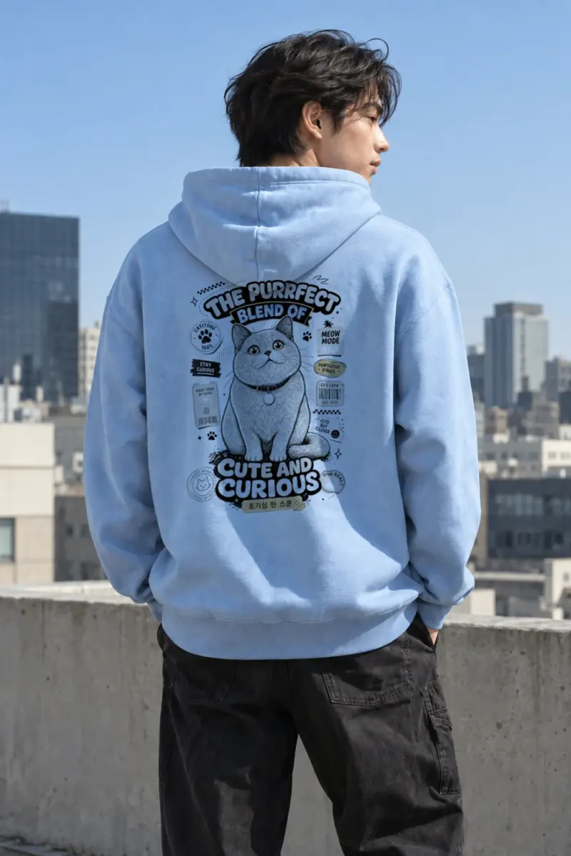 "Cute And Curious" Heavy Blend Unisex Pullover Hoodie | Gildan 18500