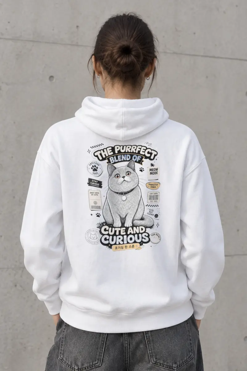 "Cute And Curious" Heavy Blend Unisex Pullover Hoodie