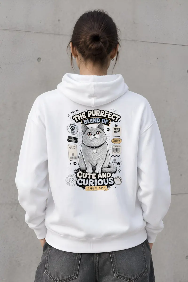"Cute And Curious" Heavy Blend Unisex Pullover Hoodie