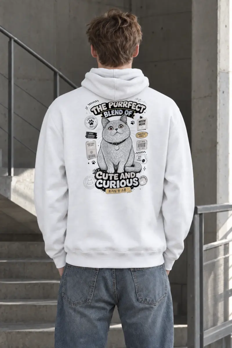 "Cute And Curious" Heavy Blend Unisex Pullover Hoodie