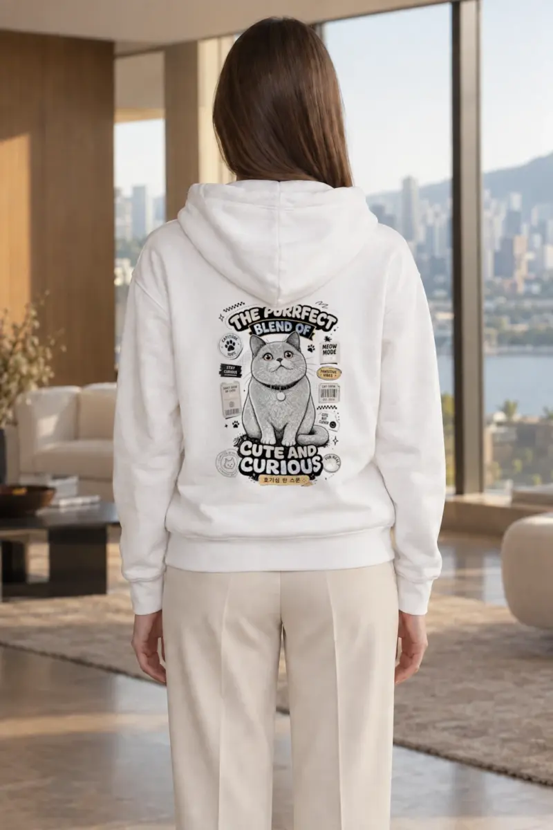 "Cute And Curious" Heavy Blend Unisex Pullover Hoodie | Gildan 18500