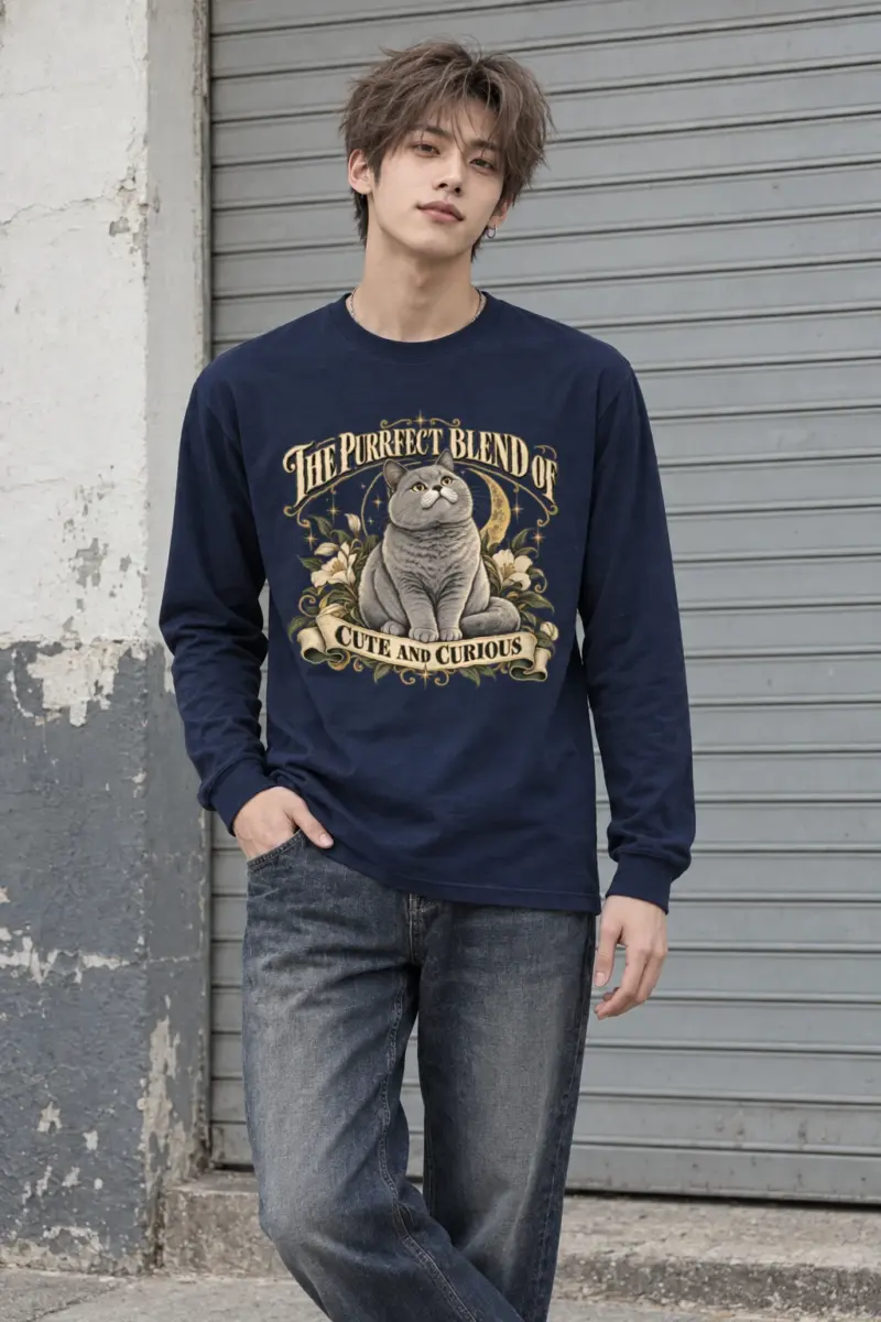 "Cute And Curious" Unisex Longsleeve T-shirt
