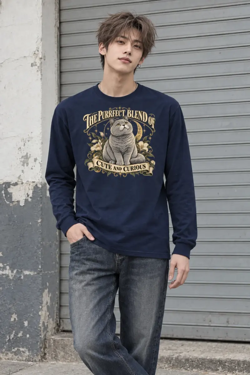 "Cute And Curious" Unisex Longsleeve T-shirt