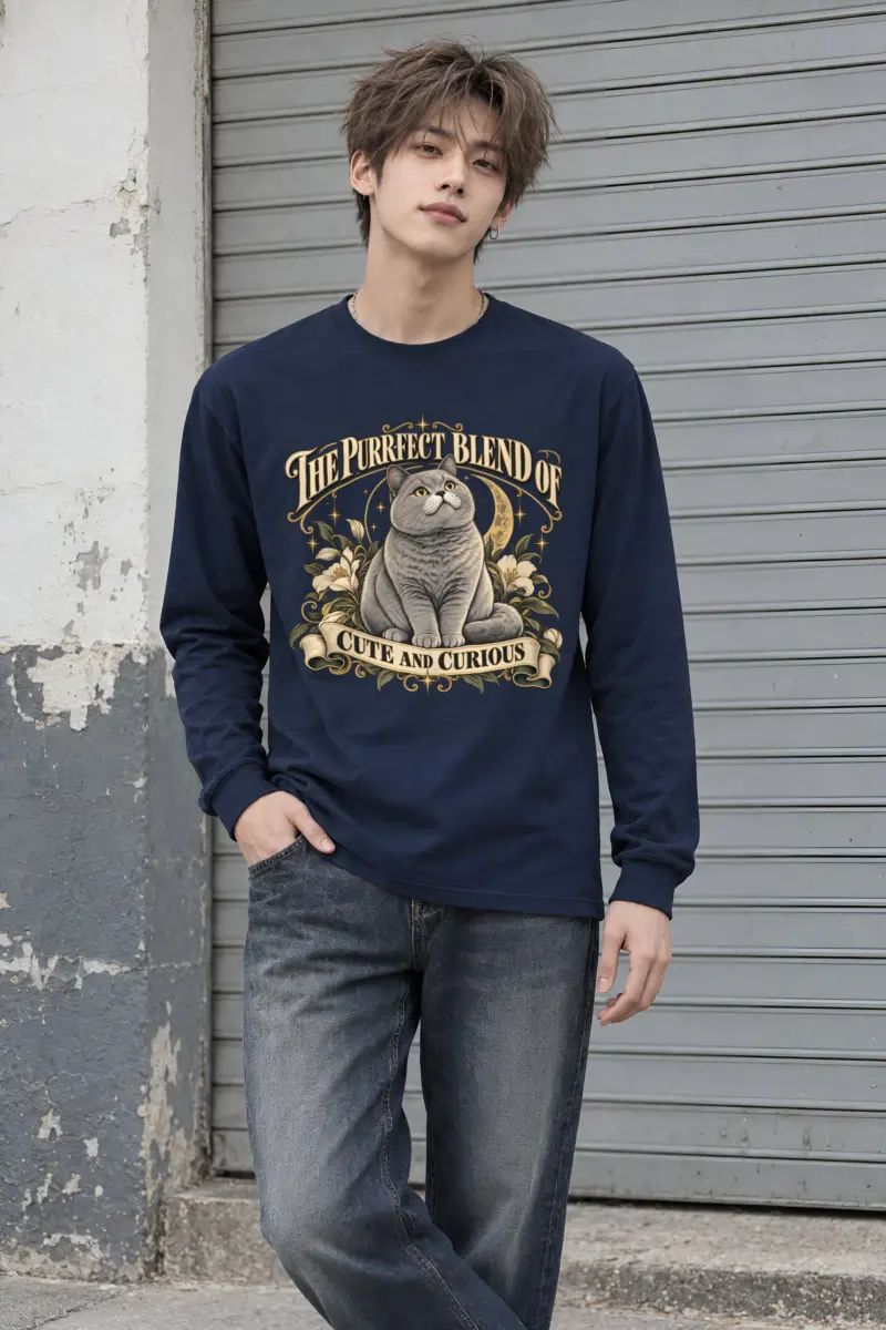 "Cute And Curious" Unisex Longsleeve T-shirt